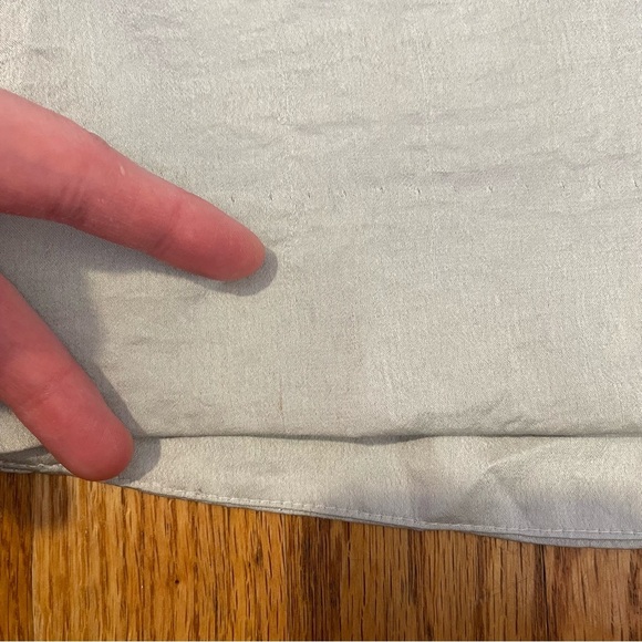 NEW NWT HELMUT LANG Chroma Drape Top Silver Gray Satin Layered Cutout Back Tank - Picture 10 of 16